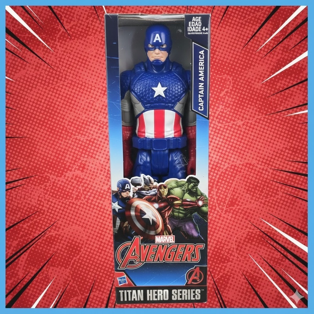 Marvel Avengers Titan Hero Series Captain America 12-Inch Action Figure 2015 NEW